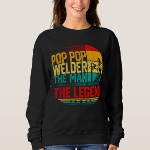 Moletom Mens Homens Vintage Pop Pop Welder O Homem A Lenda
