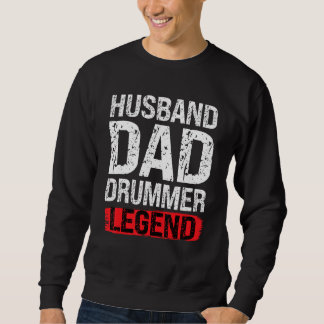 Moletom Mens Husband Dad Drummer Legend Drum Player Drumme