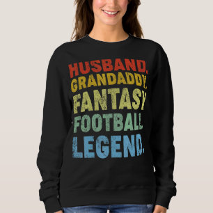 Moletom Mens Husband Grandaddy Fantasy Legenda de Futebol 