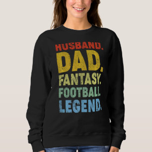 Moletom Mens Husband Pai Fantasy Legenda de futebol