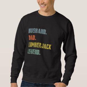 Moletom Mens Husband Pai Lumberjack Legend Vintage Padre"