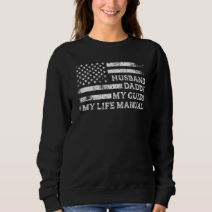 Moletom Mens Husband Pai My Guide My Life Manual Pai