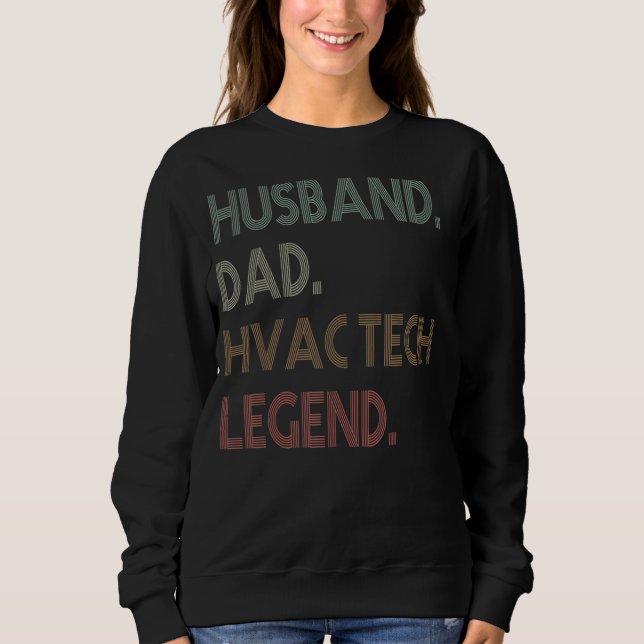 Moletom Mens  HVAC Technician Husband Dad hvac tech Legend (Frente)