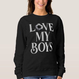 Moletom Mens I Love My Boys Football Pai Padre'