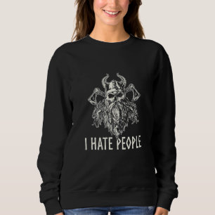 Moletom Mens I Odeio Pessoas Norse Mythology Viking