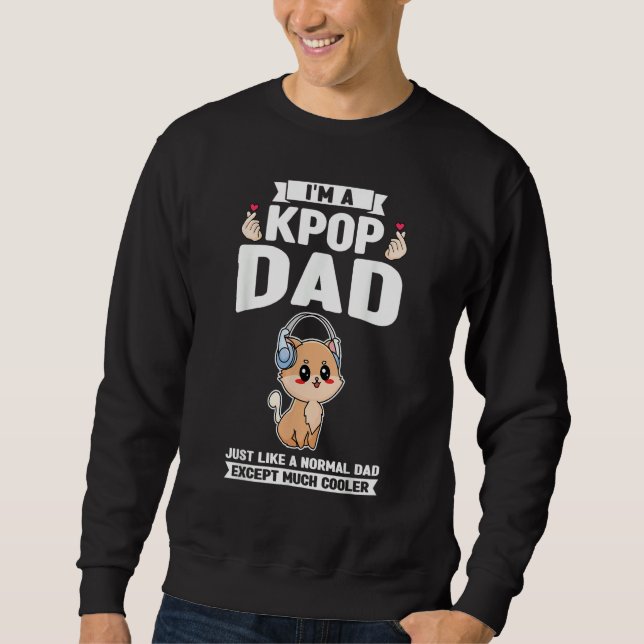 Moletom Mens I'm a kpop dad just like a normal dad Kpop (Frente)