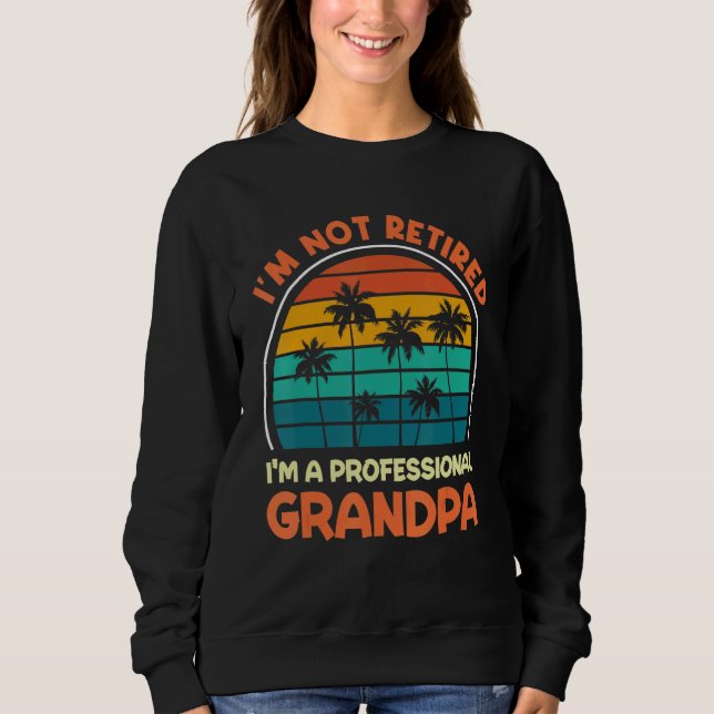 Moletom Mens I'm Not Retired Professional Grandpa Retireme (Frente)