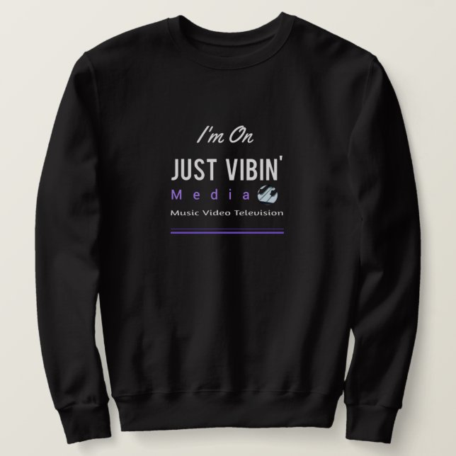 Moletom Men's Just Vibin' Media Sweatshirt (Frente do Design)