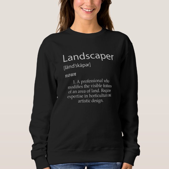 Moletom Mens Landscaper Definition Dia de os pais Laborato (Frente)