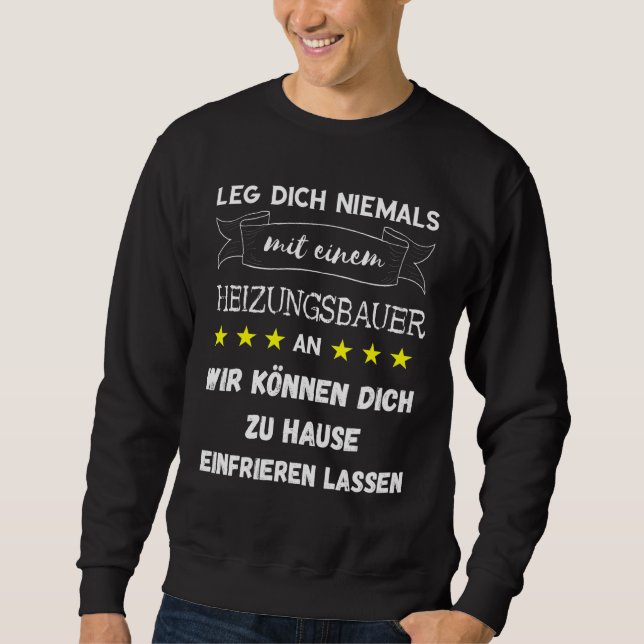 Moletom Mens leg Niemal Mit Einer Heizungsbauer E Pl (Frente)