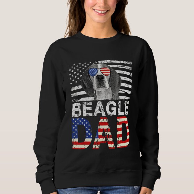 Moletom Mens Legal Beagle Pai Eua Flag Patriotic Fathers D (Frente)