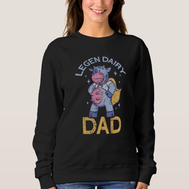 Moletom Mens Legen Dairy Dad Local Farm  Papa  Farmer Dad  (Frente)