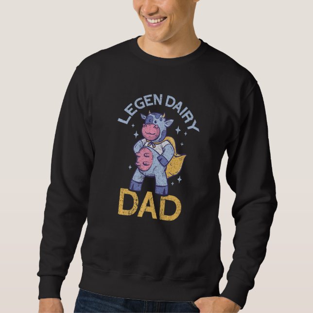 Moletom Mens Legen Dairy Dad Local Farm  Papa  Farmer Dad  (Frente)