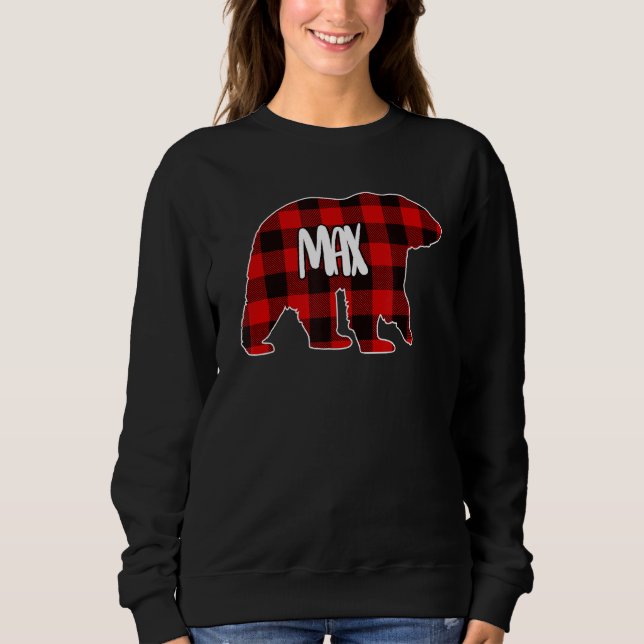 Moletom Mens Max Bear Custom Red Buffalo Xadrez Natal P (Frente)