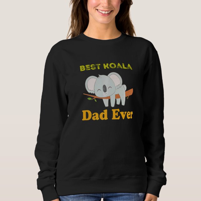 Moletom Mens Mens Best Koala Ever Daddy Koala Bear Animal  (Frente)