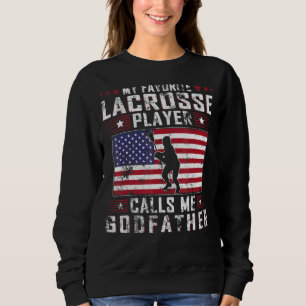 Moletom Mens Meu Jogador De Lacrosse Favorito Me Chama God