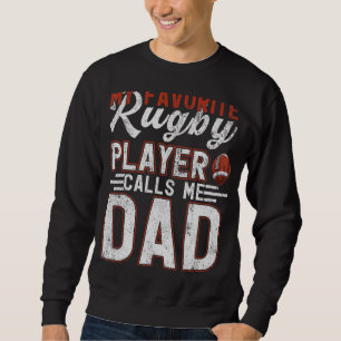 Moletom Mens Meu Jogador de Rugby me chama de Pai Rugby do