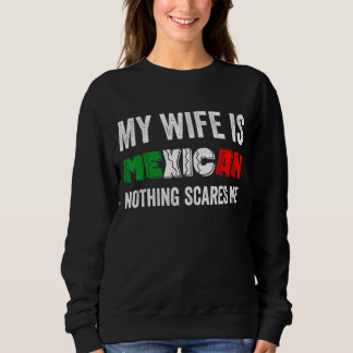 Moletom Mens Minha Esposa É Mexicana Nada Me Assusta.