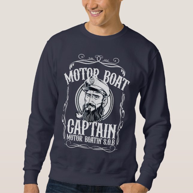 Moletom Men's Motor Boat Captain shirt (Frente)