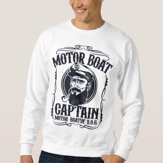 Moletom Men's Motor Boat Captain Sweatshirt (Frente)