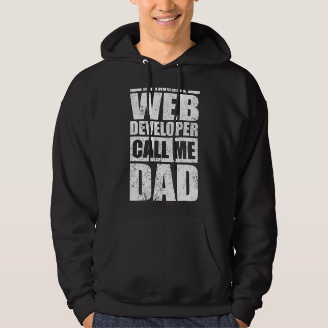 Moletom Mens My Favorite Web Developer Me Chama Fathe Do P (Frente)