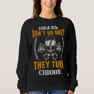 Moletom Mens Não Cinza Que É Chrome Biker Pai Motorciclone