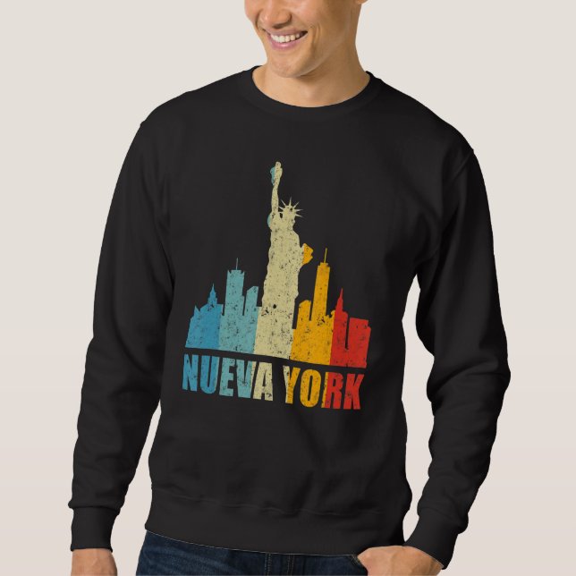 Moletom Mens Nueva York Espanhola Nova York 1 (Frente)