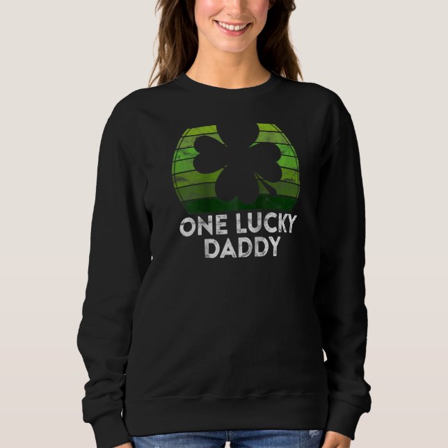 Moletom Mens One Lucky Pai Shamrock Sunset Irish Rua Patch (Frente)