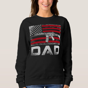 Moletom Mens Orgulhosos Direitos de Arma do Pai Ar 15 Amer