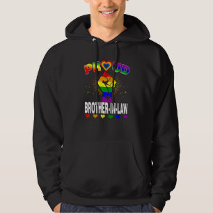 Moletom Mens Orgulhosos Irmão Em Lei Rainbow Lgbt Orgulho