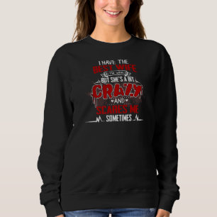 Moletom Mens Padre Crazy Esposa & Marido Love Hilarious Hu