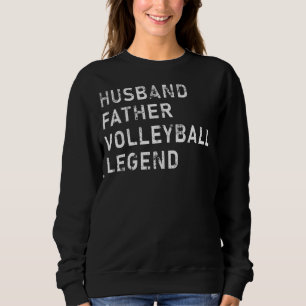 Moletom Mens Padre Day Husband Padre Legenda de Voleibol V