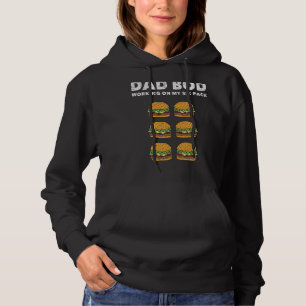 Moletom Mens Pai Bod Seis Abas Pai Figura Hamburger