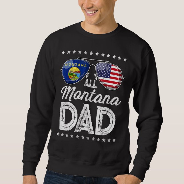 Moletom Mens Pai Montana 4 De Julho Usa Fla (Frente)