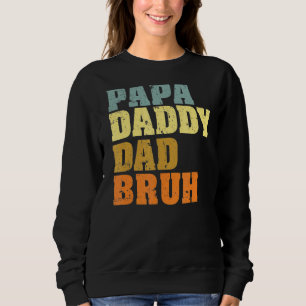 Moletom Mens Papa Pai Bruh Que Adora De Son Boys F