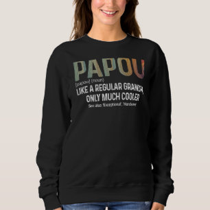 Moletom Mens Papou Definição Como Um Vovô Regular Apenas
