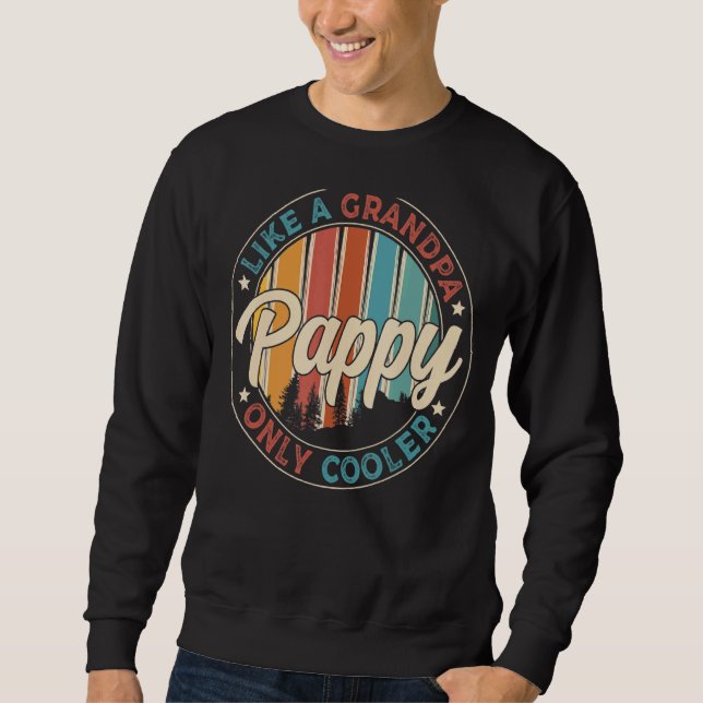Moletom Mens Pappy Como Um Vovô Só Mais Frio. (Frente)
