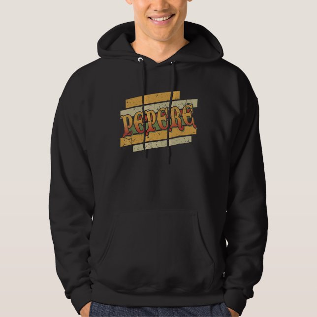 Moletom Mens Pepere Retro Vintage Stepdad Stepdad (Frente)