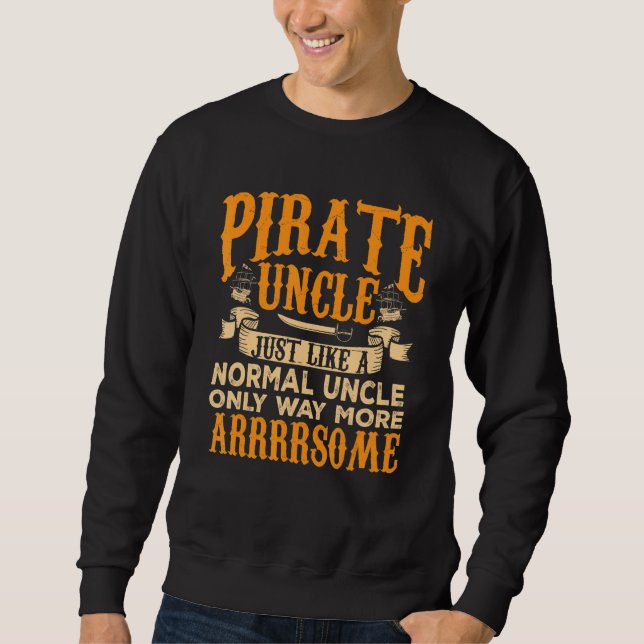 Moletom Mens Pirate Tio Jolly Roger Freebooter 2 (Frente)