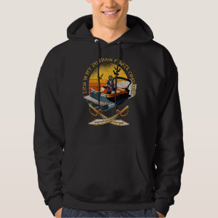 Moletom Mens Pontoon Boat Pirate Capitão Costume Pontoon
