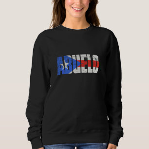 Moletom Mens Porto Rico Avô Abuelo, Bandeira Porto-Riquenh