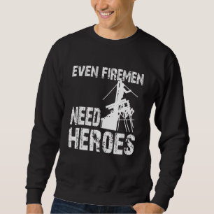 Moletom Mens Proud Power Lineman Elétrico Até Bombeiros Pr