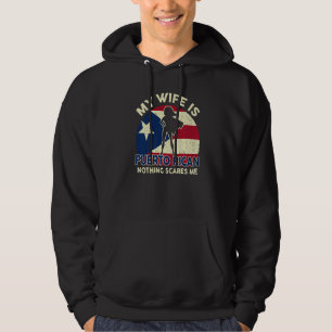Moletom Mens Puerto Rico Flag Minha Esposa É Porto Rico