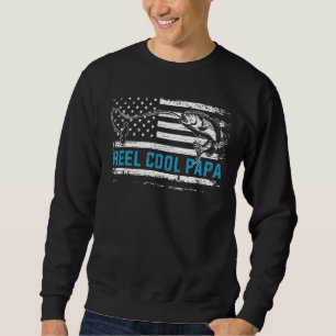 Moletom Mens Reel Legal Papa Pavilhão Americano Peixes Gor