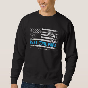 Moletom Mens Reel Legal Papa Pavilhão Americano Peixes Gor