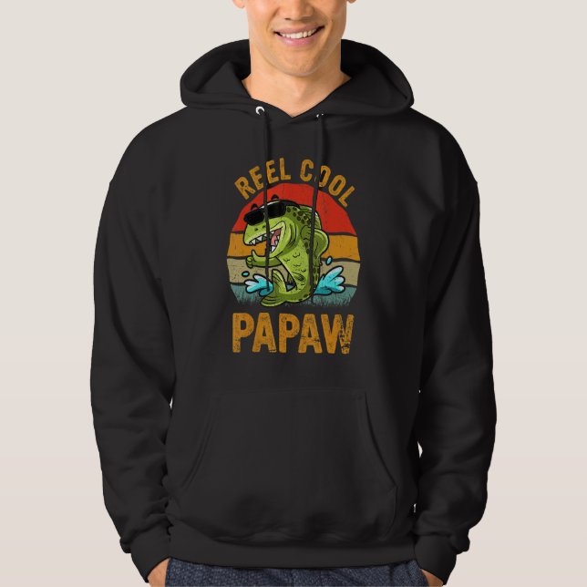 Moletom Mens Reel Legal Papaw Papaw Pescador Vinatge Pai F (Frente)