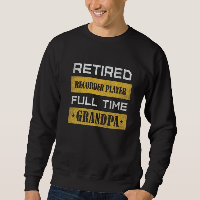 Moletom Mens Retired Athletic Trainer Full Time Grandpa   (Frente)