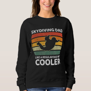 Moletom Mens Retro Skydiving Pai Como Um Pai Regular Mas C