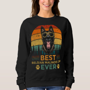 Moletom Mens Retro Style Melhor Pai Malinois Belga Ever Fa