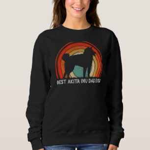 Moletom Mens Retro Style Vintage Melhor Pai Akita Inu Já